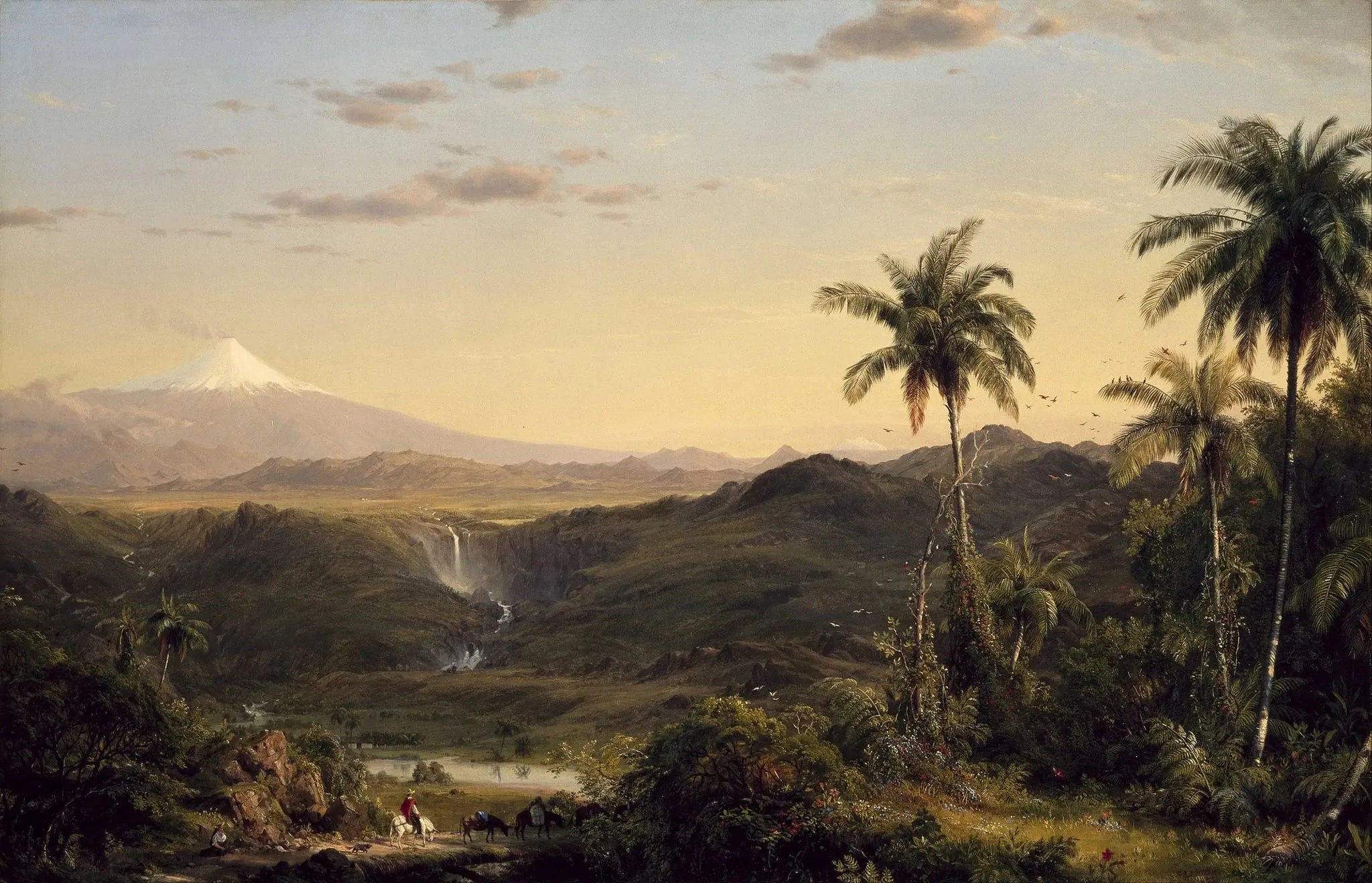 Le Cotopaxi - Frederic Edwin Church image 1 reproduction de peinture à l’huile