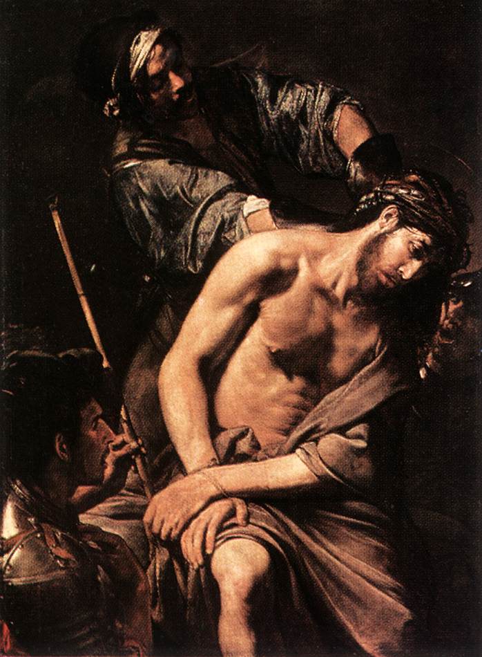 Le couronnement d'épines d'esprit - Valentin de Boulogne image 1 copie de tableau peinte à la main