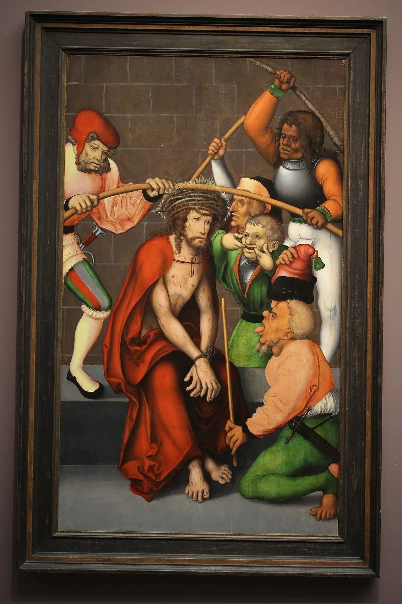 Le Couronnement d'épines - Lucas Cranach the Elder image 1 reproduction de peinture à l’huile