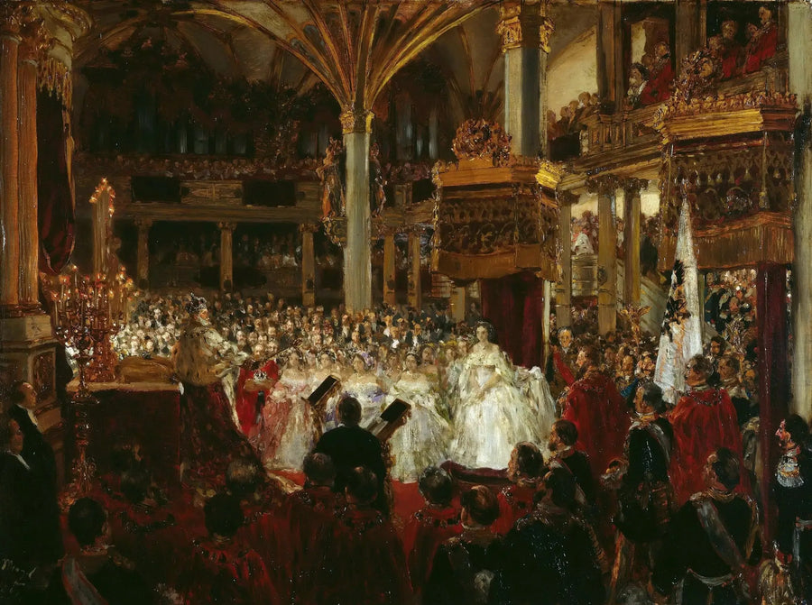 Le couronnement de Guillaume Ier à Königsberg en 1861 - Adolph von Menzel