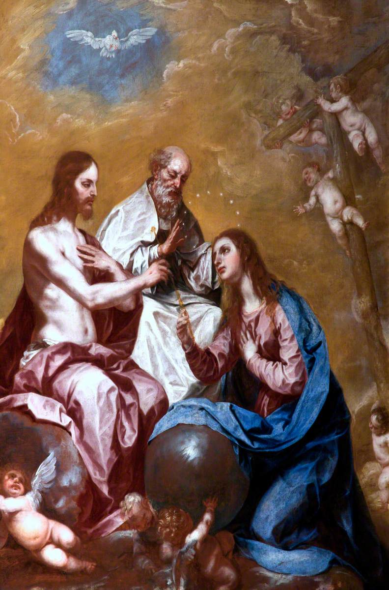Le couronnement de la Vierge - Alonso Cano image 1 reproduction de peinture à l’huile
