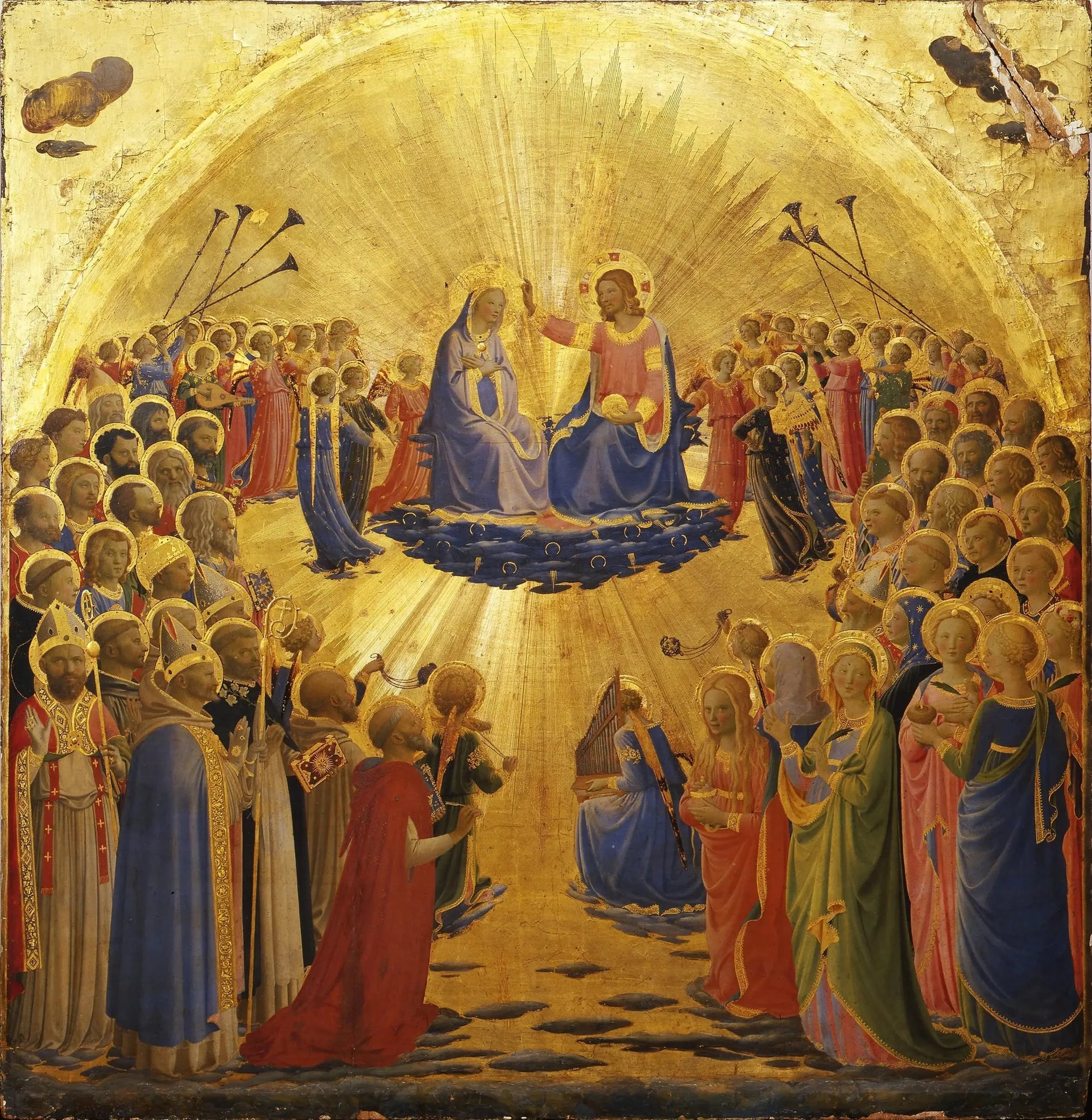 Le Couronnement de la Vierge - Fra Angelico image 1 copie de tableau peinte à la main