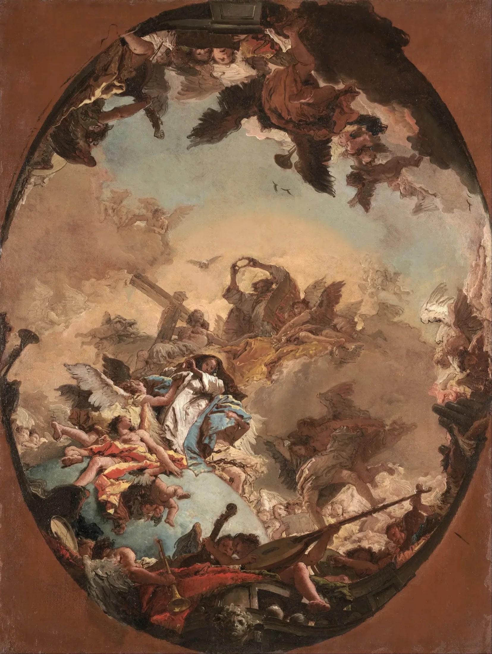 Le Couronnement de la Vierge - Giovanni Battista Tiepolo image 1 reproduction réalisée par Alpha Reproduction