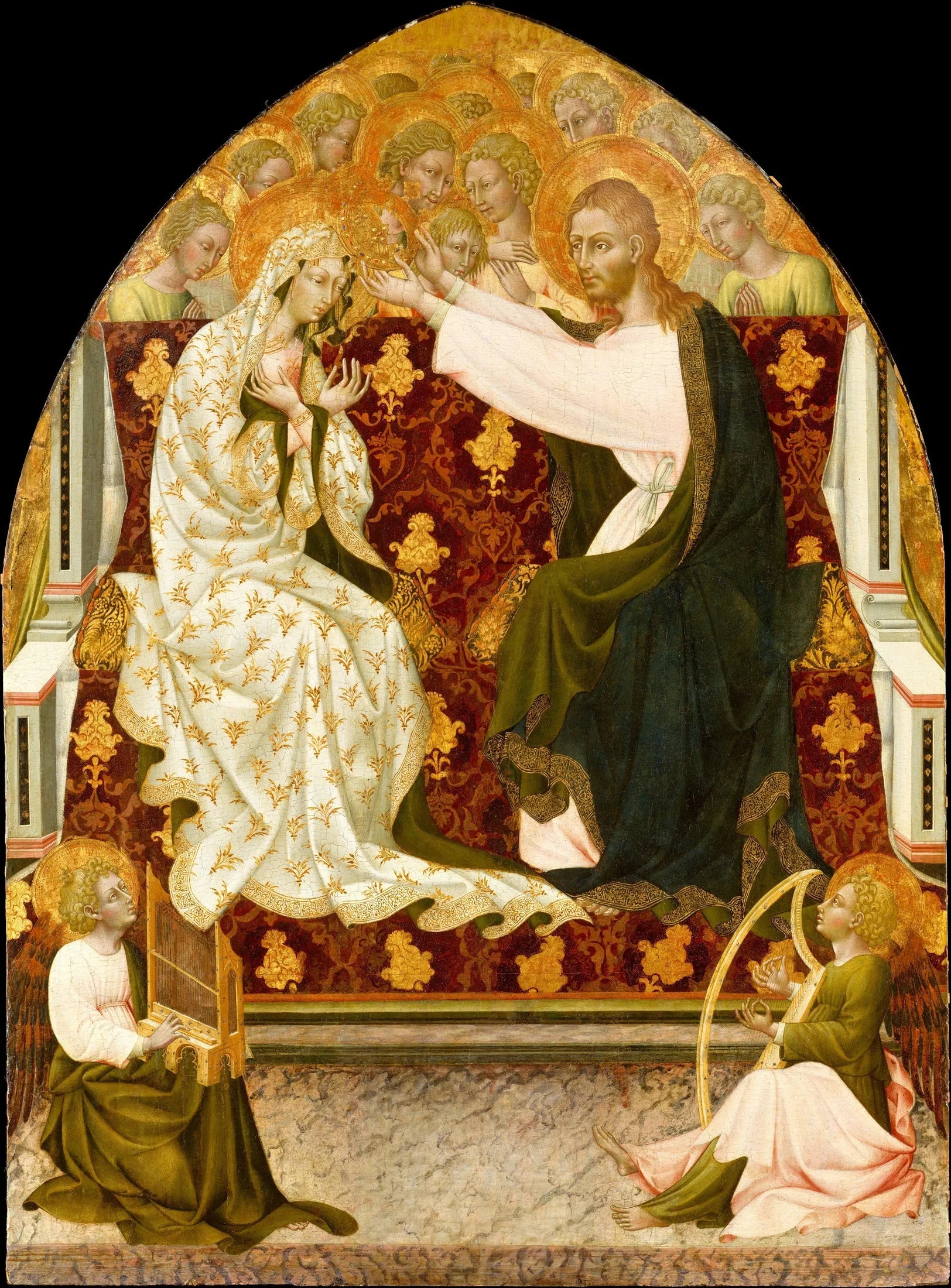 Le Couronnement de la Vierge - Giovanni di Paolo image 1 reproduction réalisée par Alpha Reproduction
