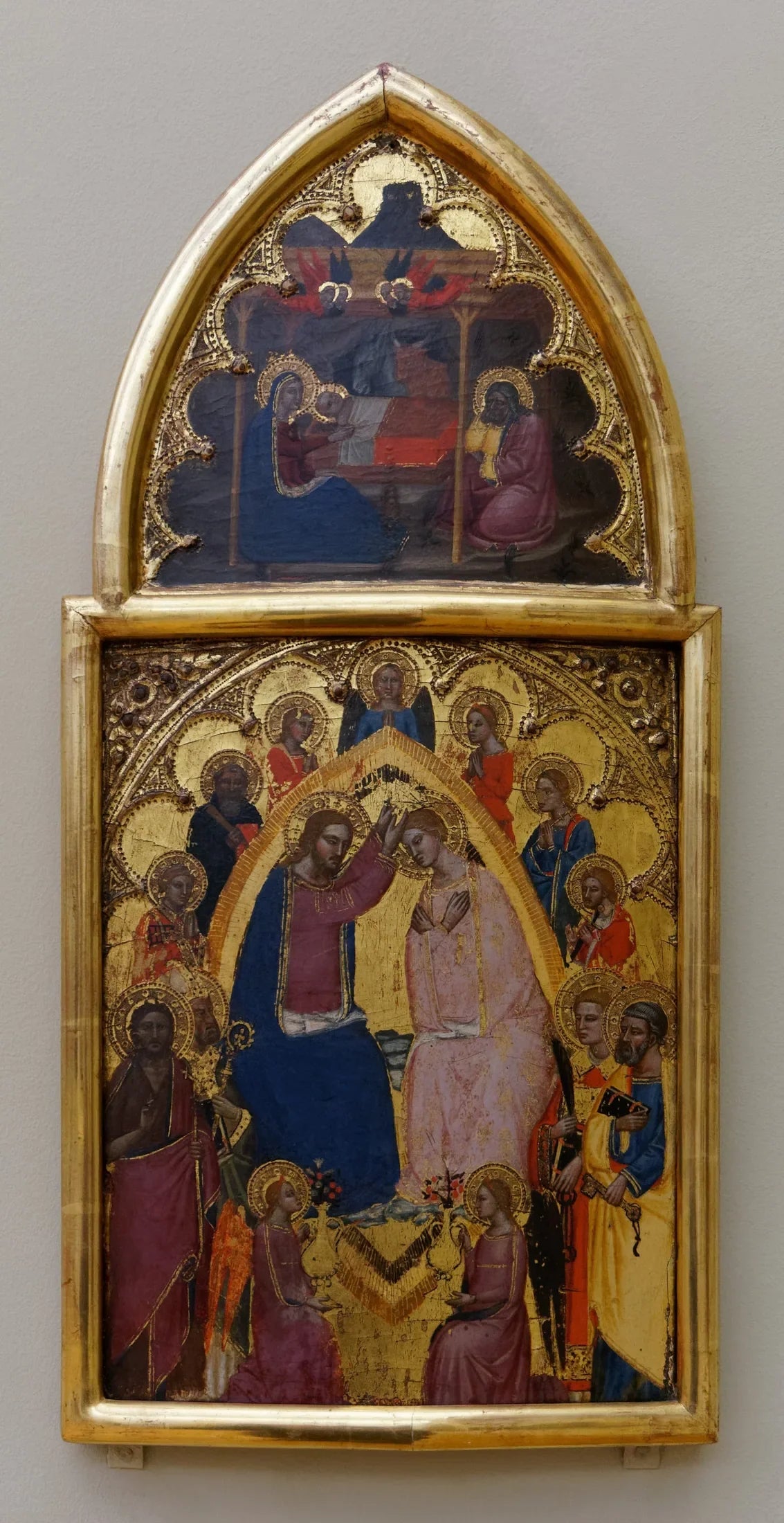 le Couronnement de la vierge - Jacopo di Cione image 1 reproduction de peinture à l’huile