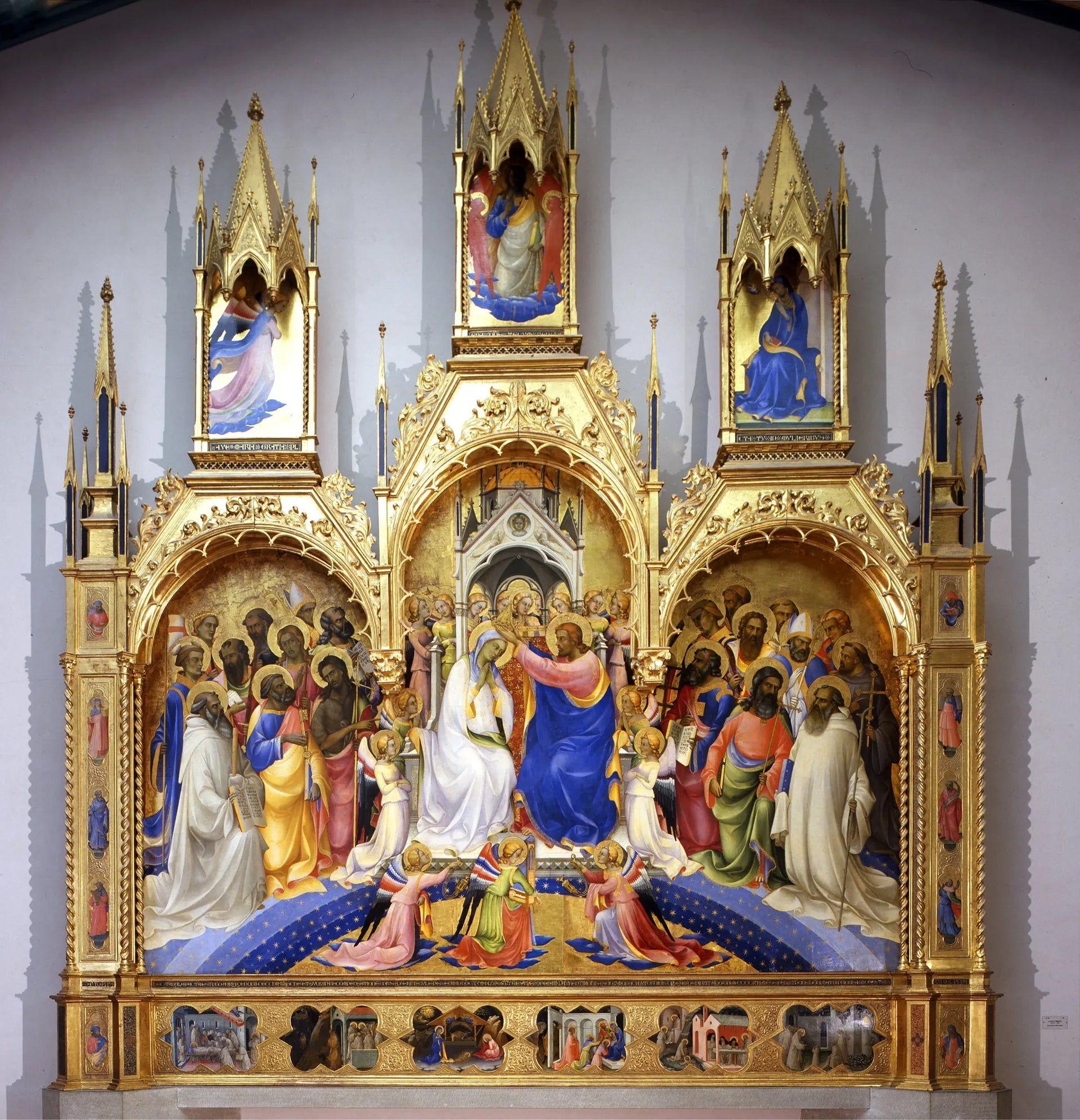 Le Couronnement de la Vierge - Lorenzo Monaco image 1 reproduction de peinture à l’huile