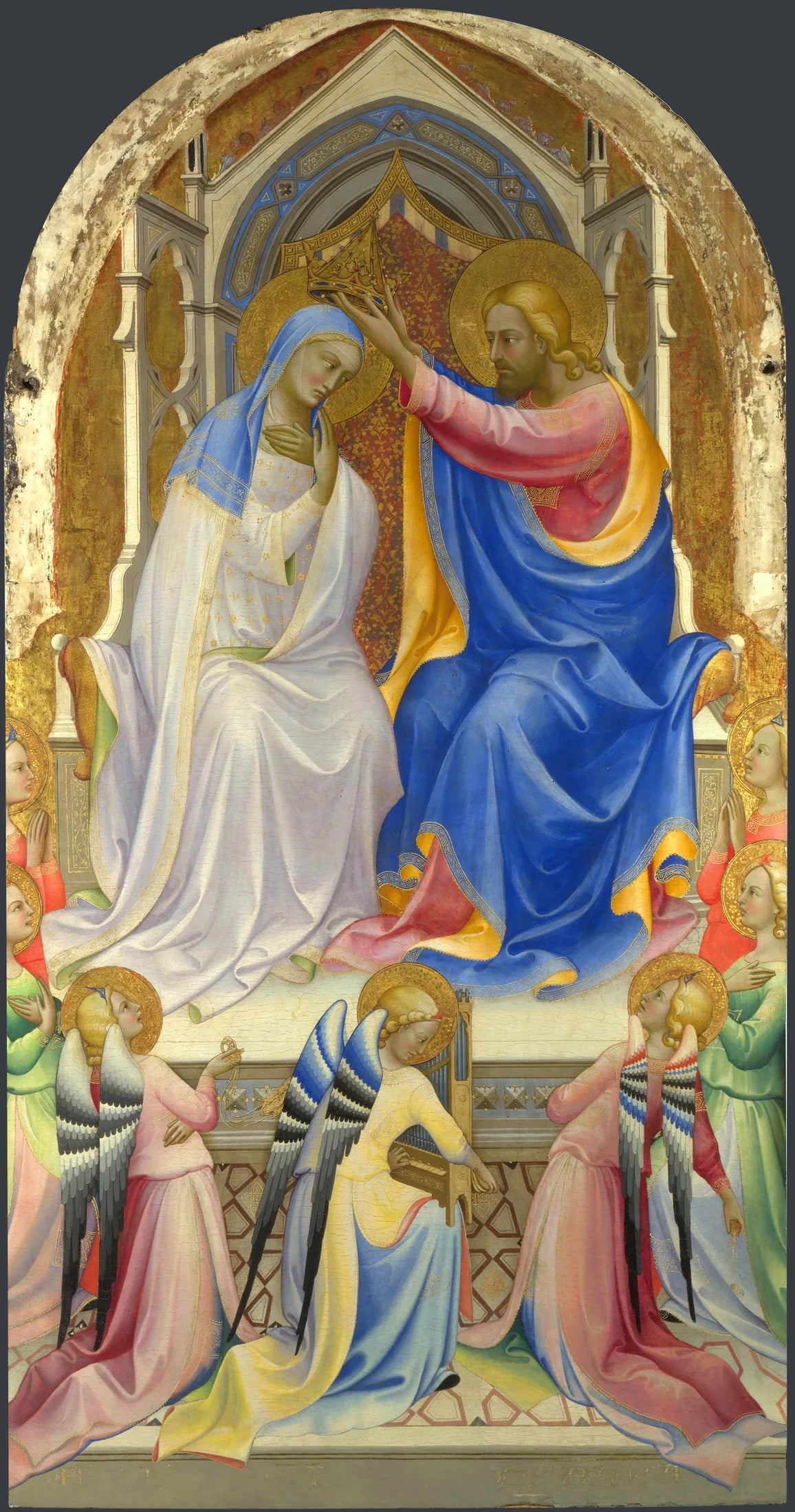 Le Couronnement de la Vierge - Lorenzo Monaco image 1 copie peinte à la main à l’huile