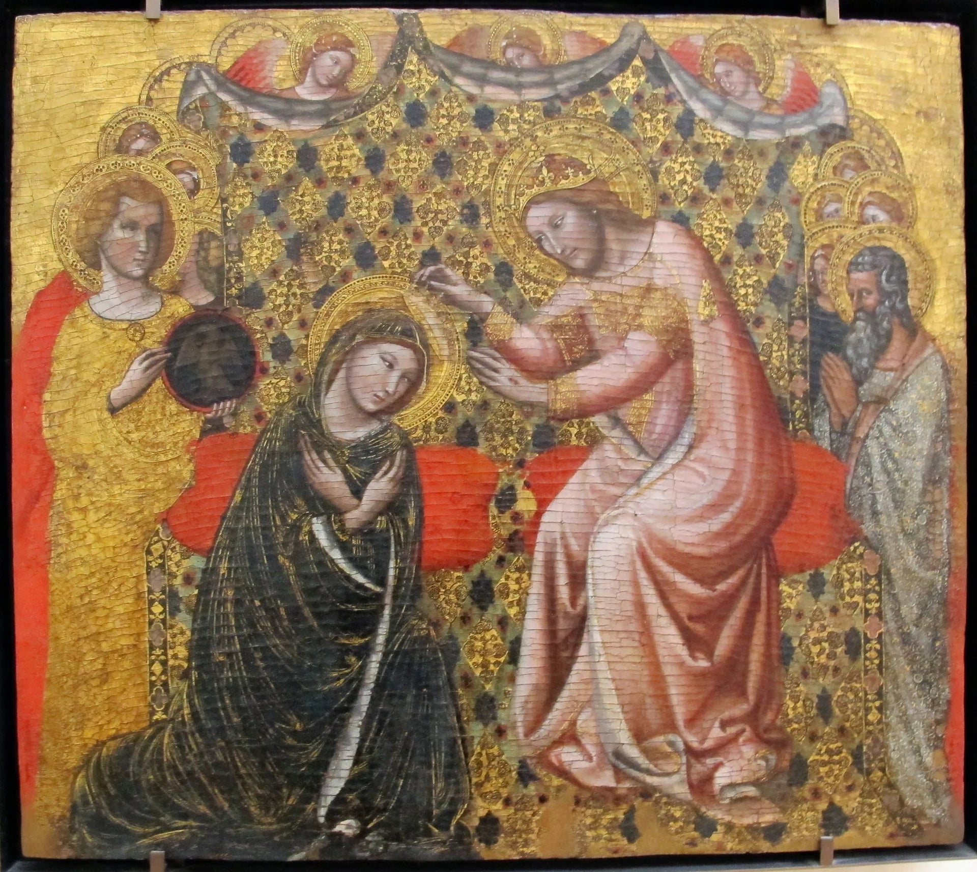 Le Couronnement de la Vierge - Vitale da Bologna image 1 tableau peint à l’huile sur toile