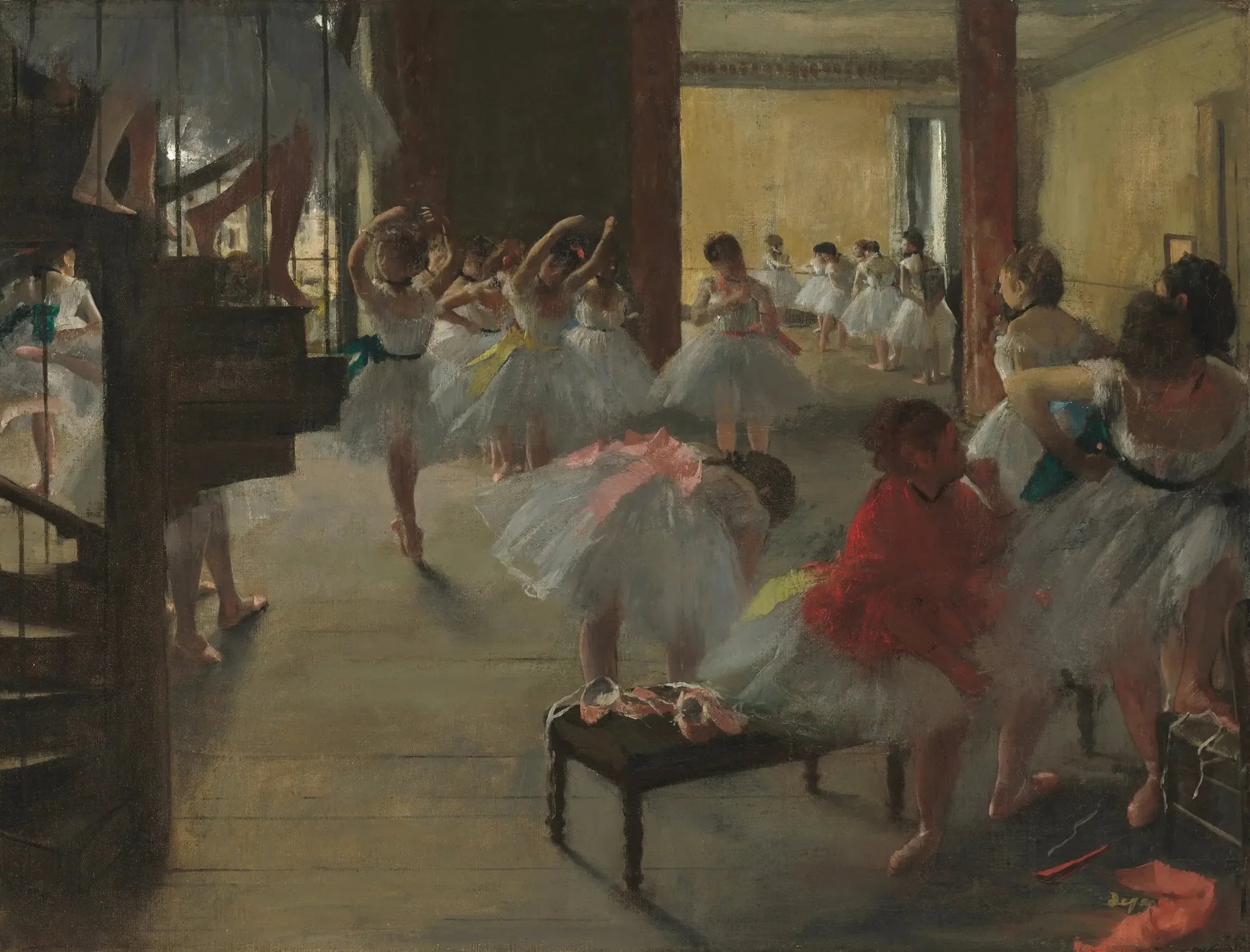 Le cours de danse - Edgar Degas image 1 reproduction de peinture à l’huile