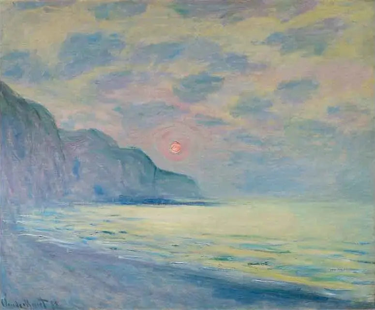 Le couvent de soleil, le temps brumeux, Pourville - Claude Monet
