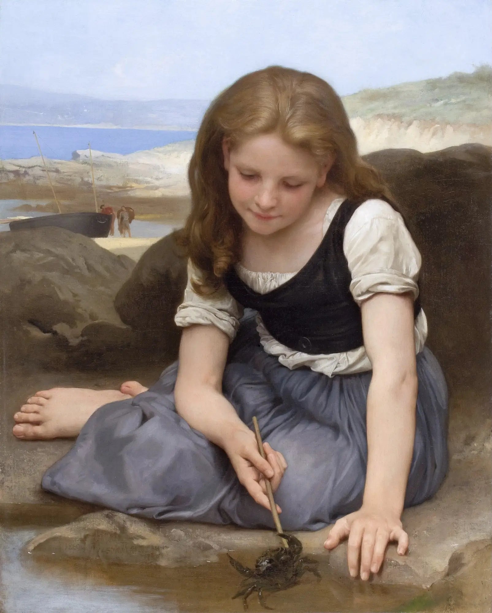 Le Crabe - Bouguereau image 1 copie peinte à la main à l’huile