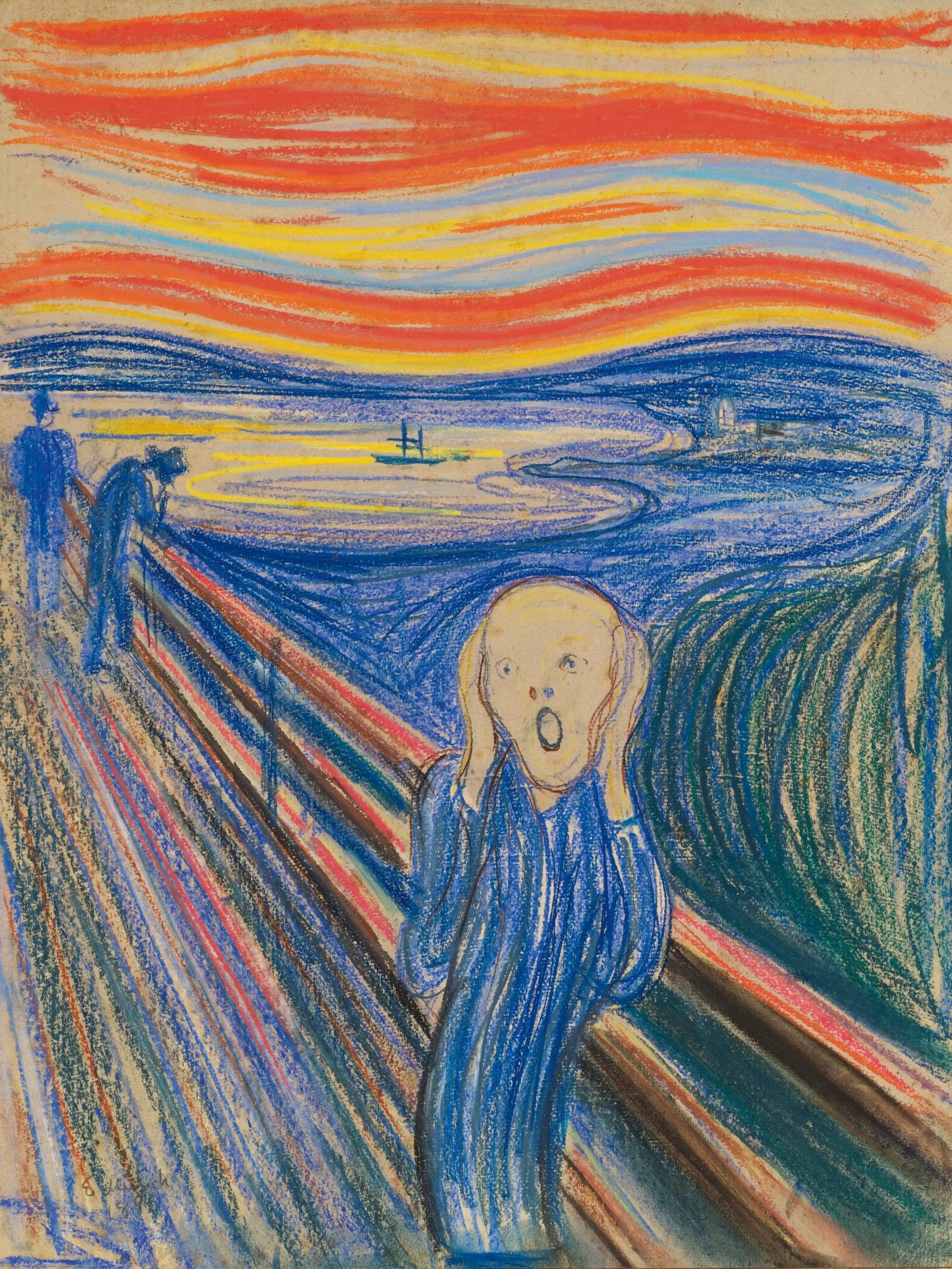 Le Cri - Edvard Munch image 1 reproduction artisanale de tableau