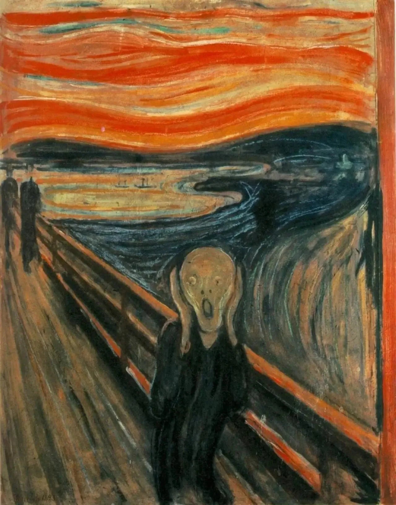 Reproduction du Cri d’Edvard Munch peinte à la main à l’huile