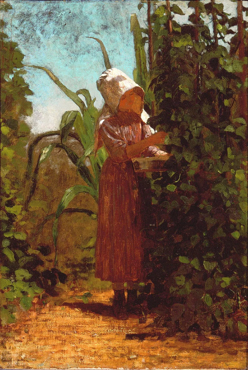 Le cueilleur de haricots - Winslow Homer image 1 copie de tableau peinte à la main