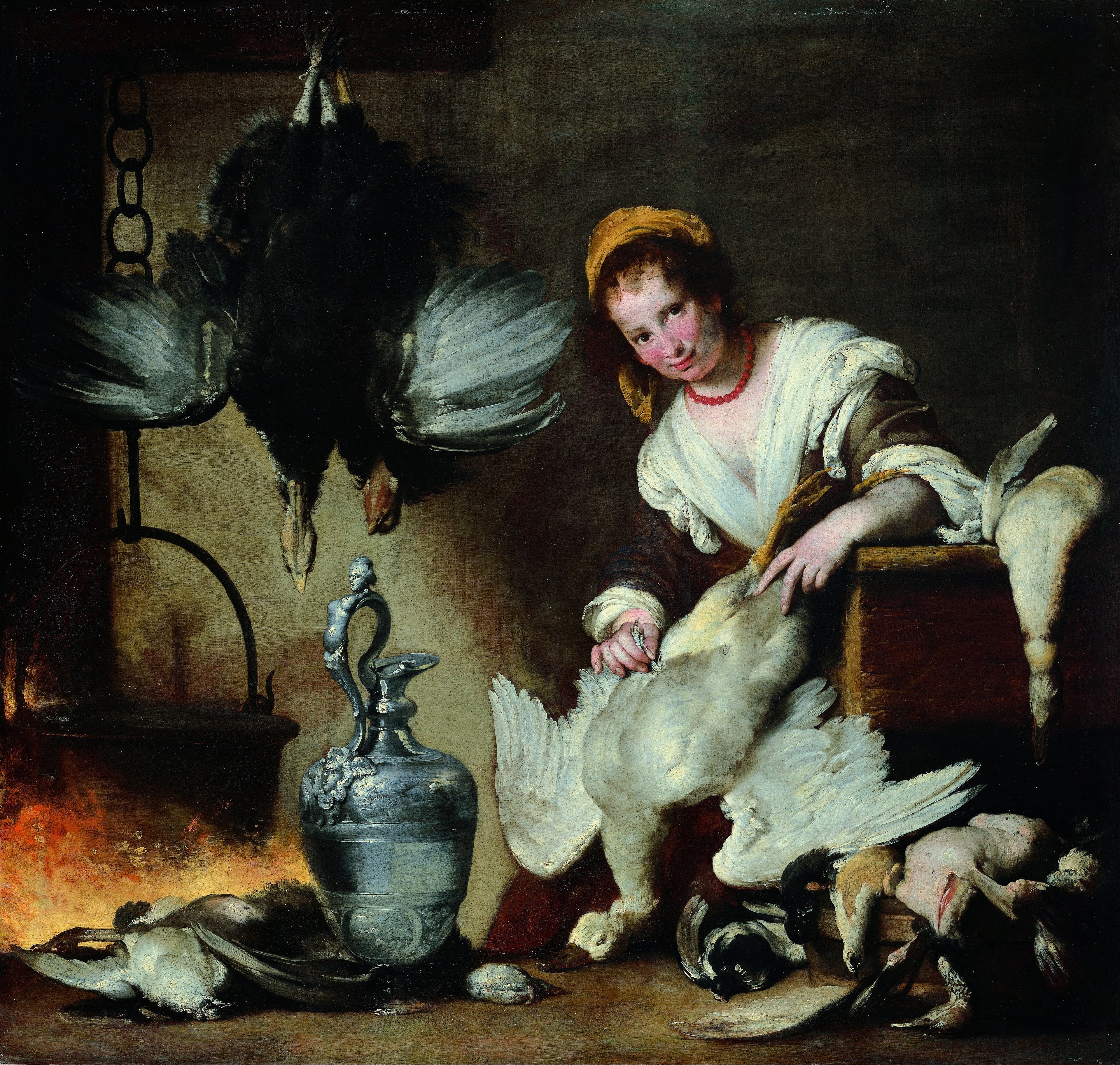 Le cuisinier - Bernardo Strozzi image 1 copie peinte à la main à l’huile