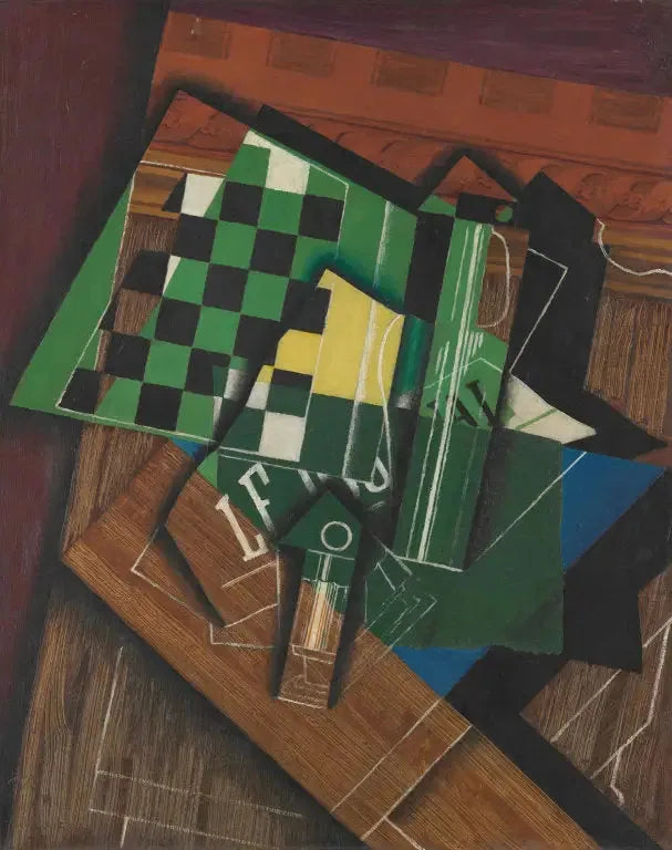 Le damier - Juan Gris image 1 reproduction artisanale de tableau