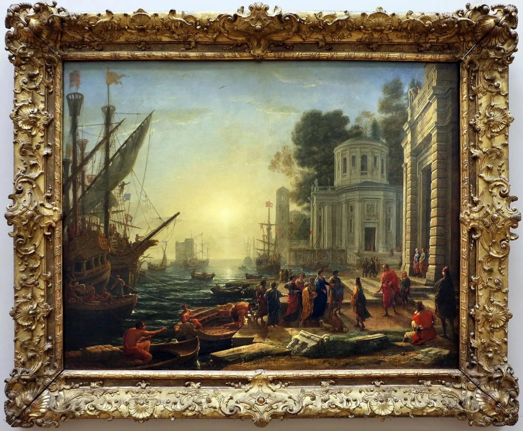 Le Débarquement de Cléopâtre à Tarse - Claude Lorrain image 2 reproduction artisanale de tableau