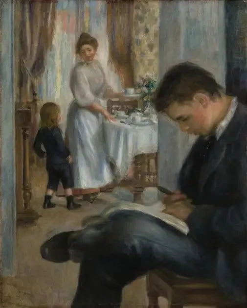 Le Déjeuner à Berneval - Pierre-Auguste Renoir image 1 copie peinte à la main à l’huile