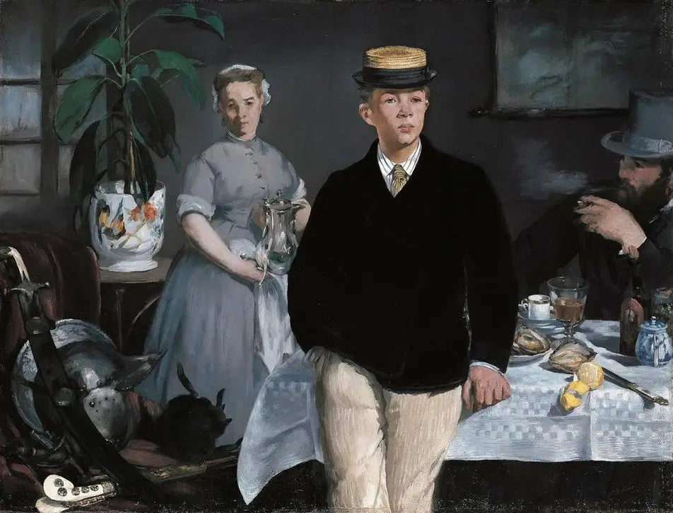 Le Déjeuner dans l'atelier - Édouard Manet image 1 tableau peint à l’huile sur toile