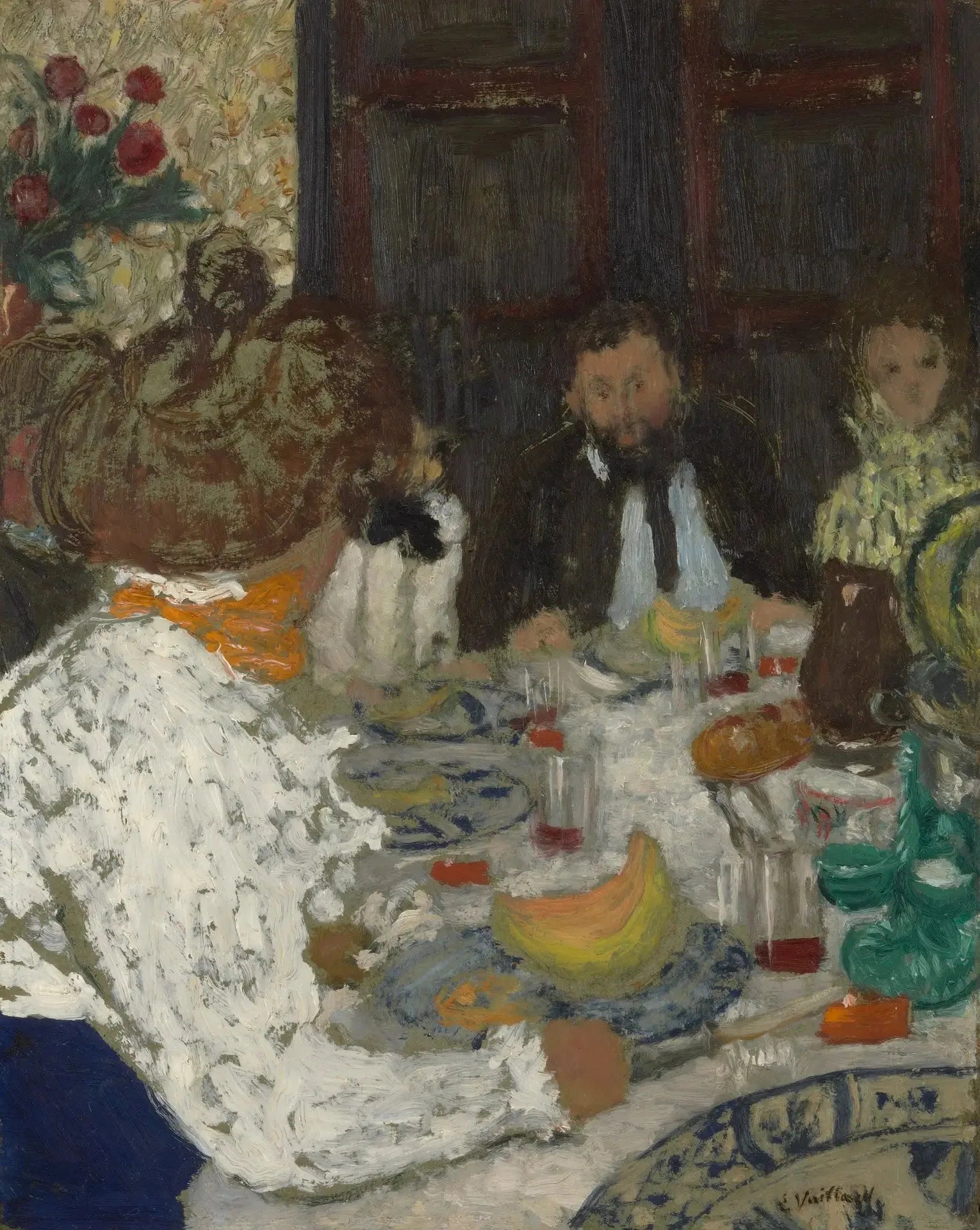 Le déjeuner - Édouard Vuillard image 1 reproduction de peinture à l’huile