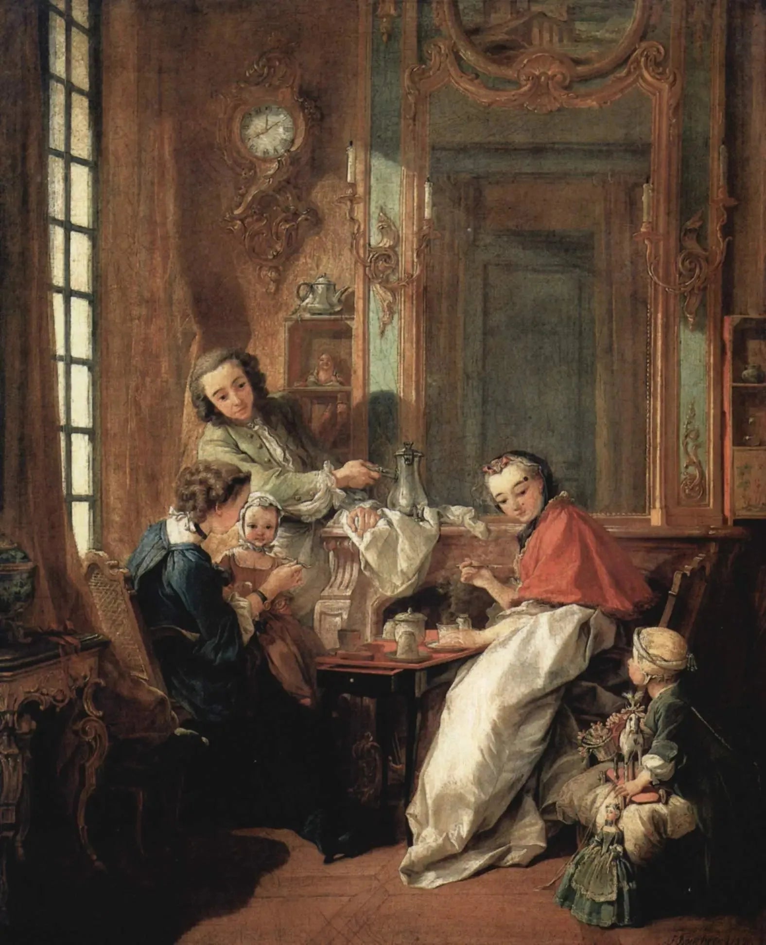 Le Déjeuner - François Boucher image 1 reproduction artisanale de tableau
