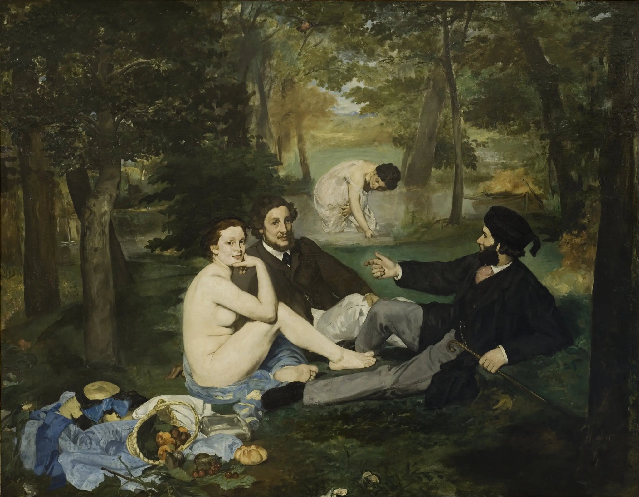 Le Déjeuner sur l'herbe - Édouard Manet image 1 reproduction de peinture à l’huile