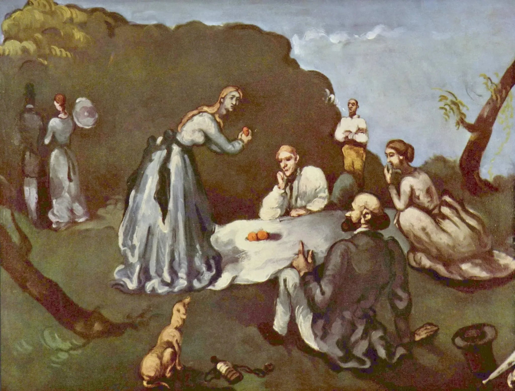 Le Déjeuner sur l'herbe - Paul Cézanne image 1 copie de tableau peinte à la main