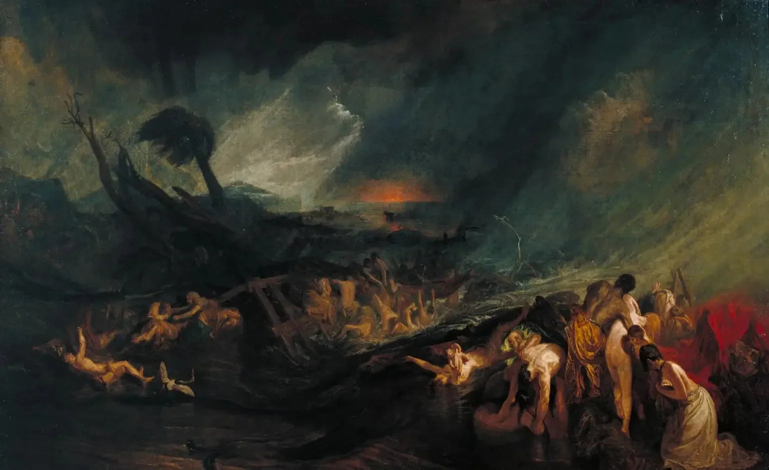 le Deluge - J. M. W. Turner image 1 reproduction de peinture à l’huile