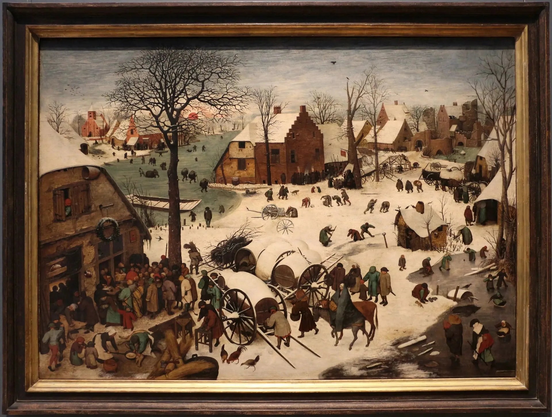 Le Dénombrement de Bethléem - Pieter Brueghel the Elder image 2 tableau peint à l’huile sur toile