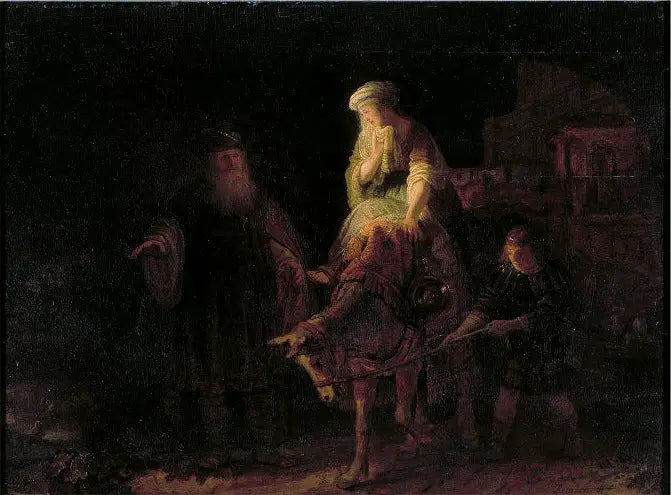 Le départ de la femme sunamite - Rembrandt