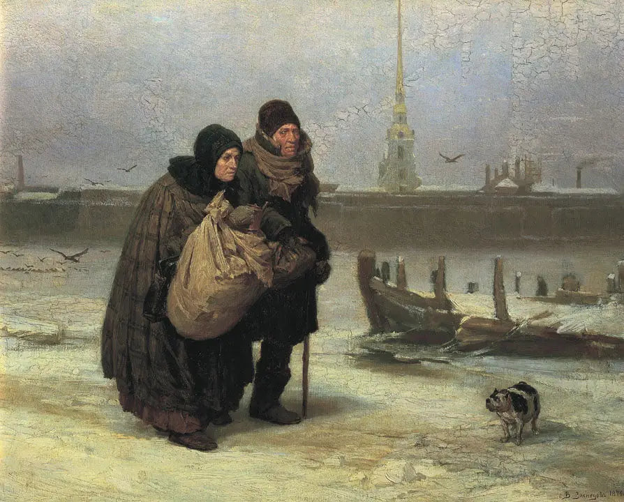 Le Départ de la maison - Viktor Vasnetsov image 1 reproduction de peinture à l’huile
