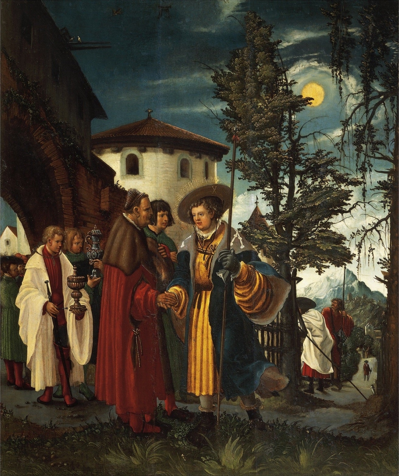 Le départ de Saint Florian - Albrecht Altdorfer image 1 reproduction artisanale de tableau