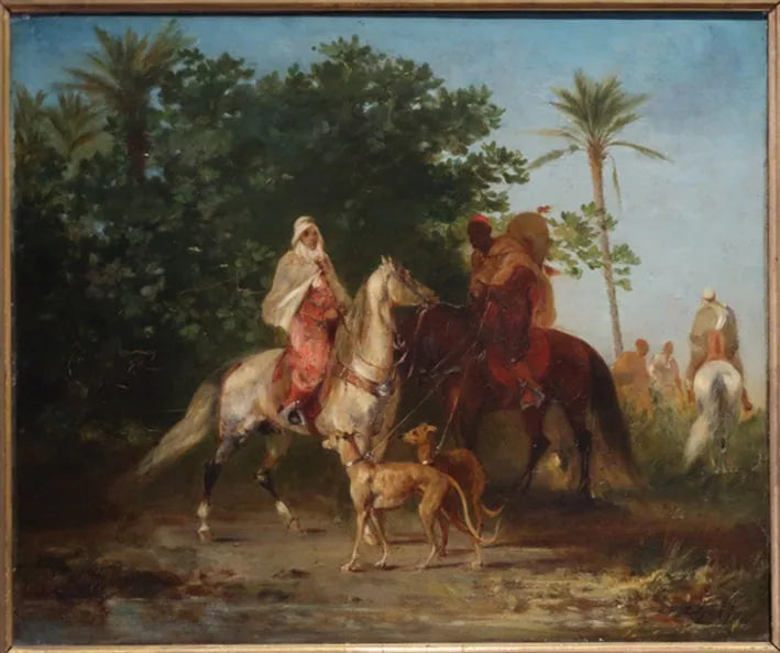 Le Départ pour la chasse - Eugène Fromentin image 1 reproduction de peinture à l’huile