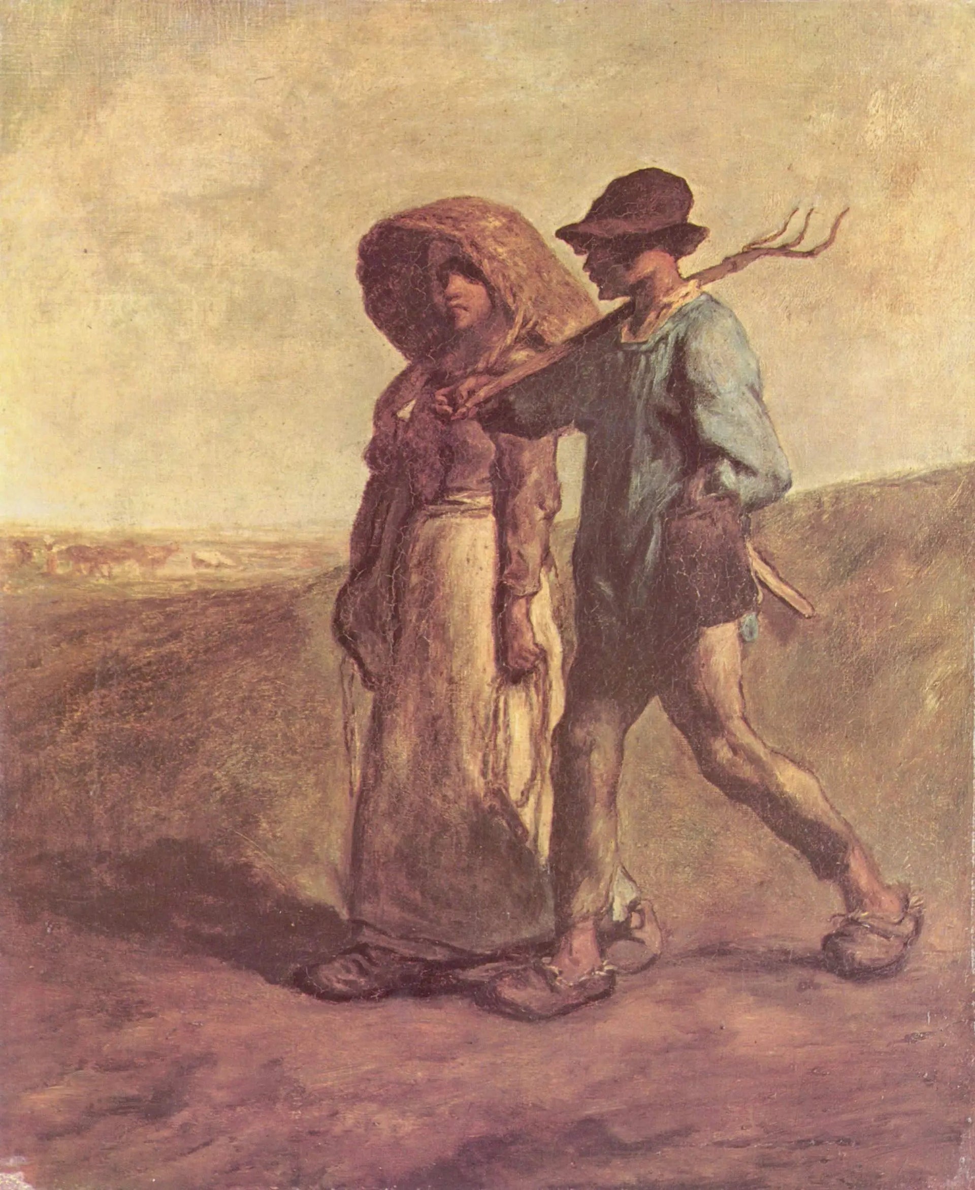 Le Départ pour le travail - Jean-François Millet image 1 copie peinte à la main à l’huile