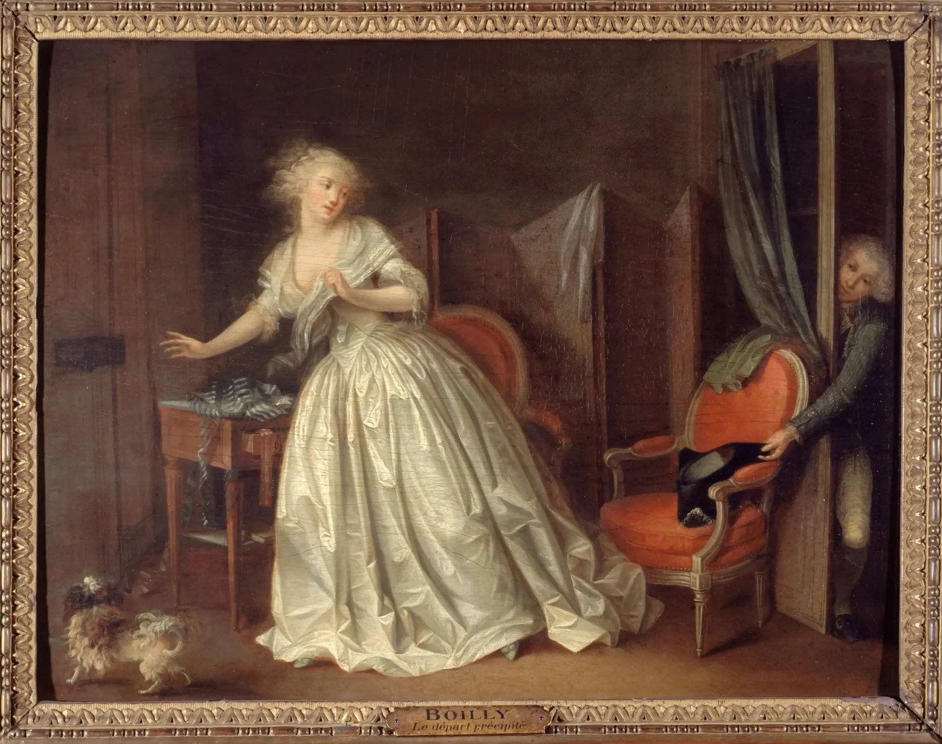 Le Départ précipité - Louis-Léopold Boilly image 1 reproduction de peinture à l’huile