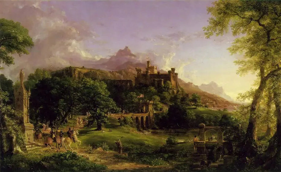 Le Départ - Thomas Cole image 1 reproduction de peinture à l’huile