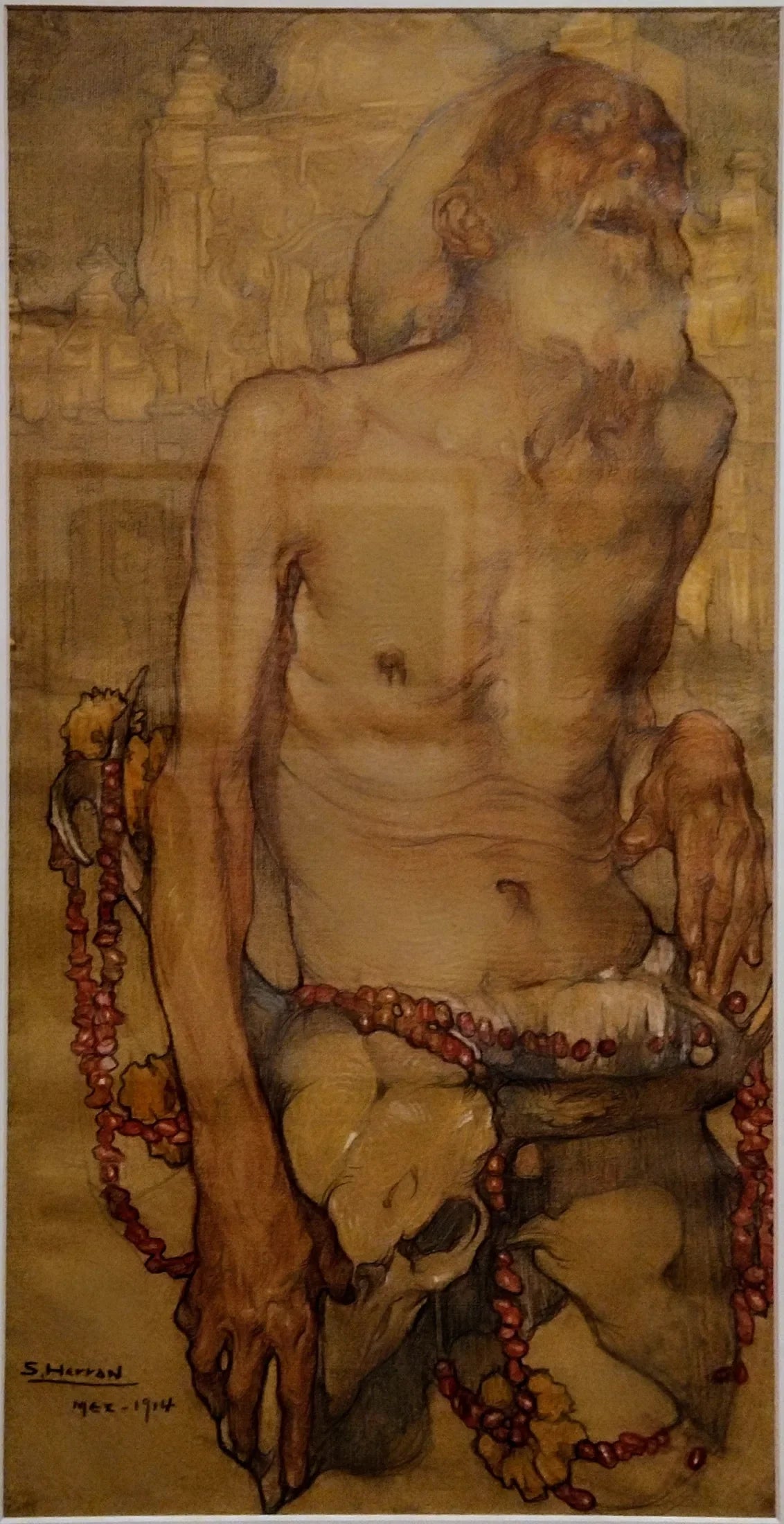 Le dernier chant - Saturnino Herrán Guinchard image 1 tableau peint à l’huile sur toile