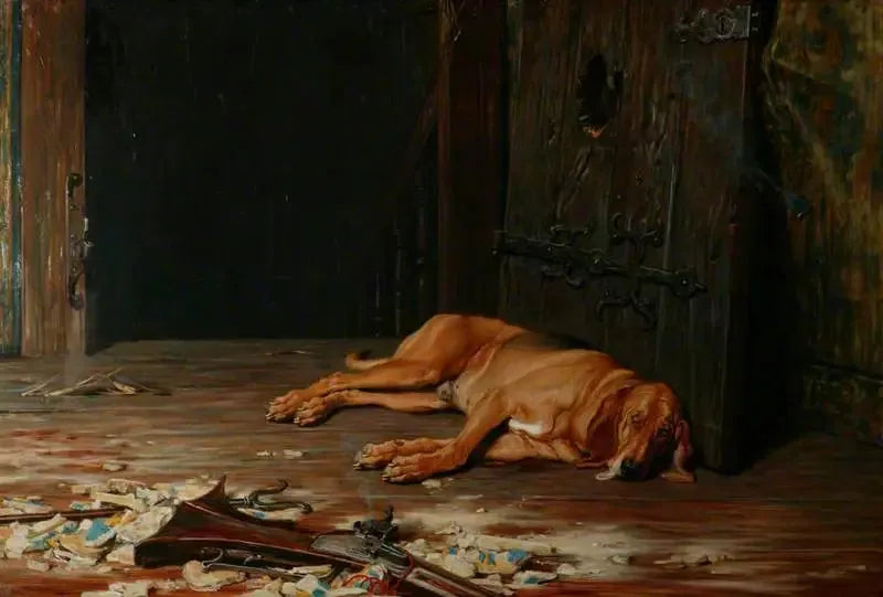 Le dernier de la garnison - Briton Rivière image 1 reproduction d’œuvre d’art à l’huile