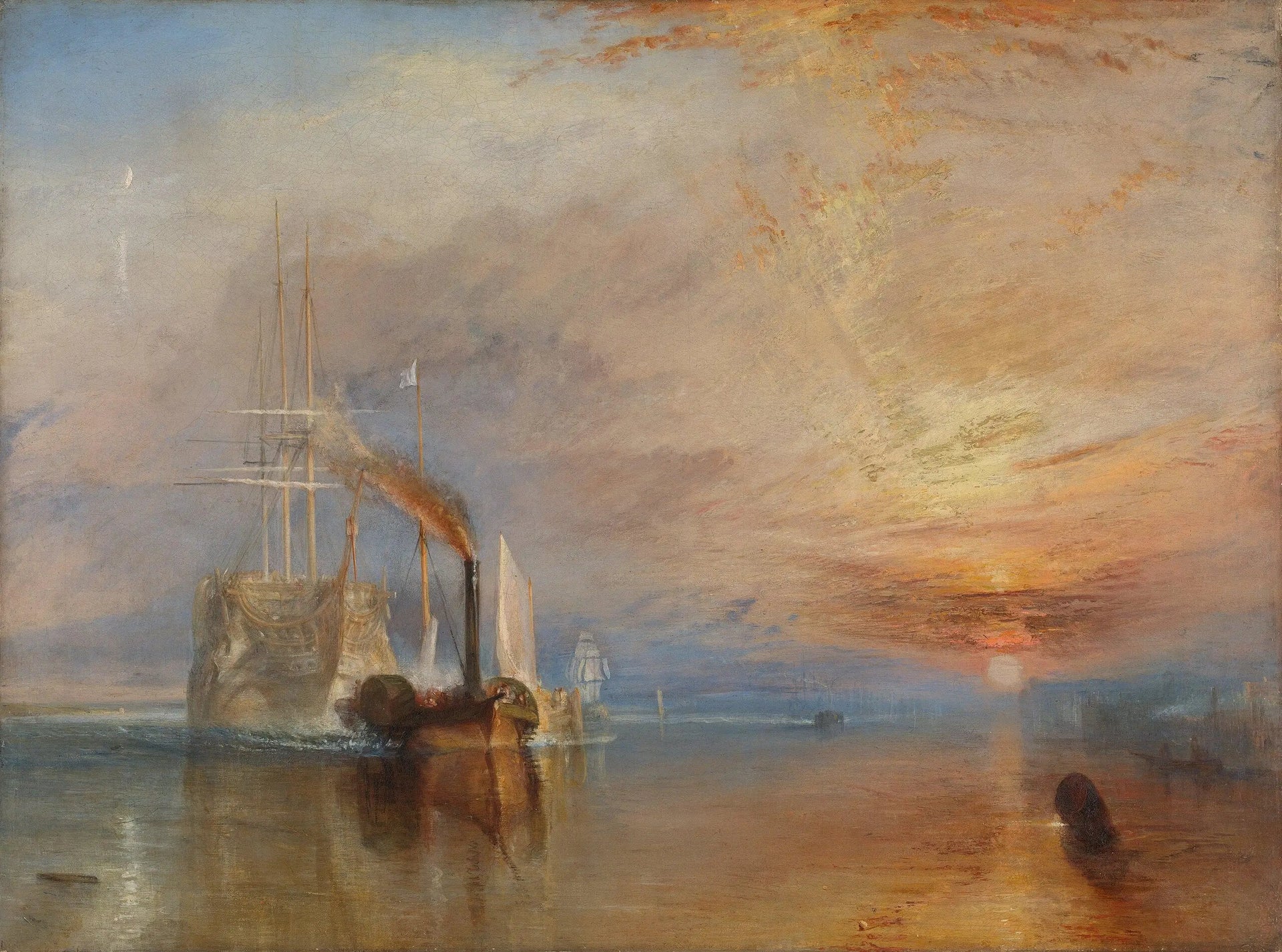 Le Dernier Voyage du Téméraire - J. M. W. Turner image 1 reproduction réalisée par Alpha Reproduction
