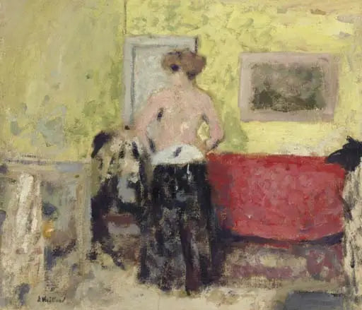 Le déshabillé de dos - Édouard Vuillard