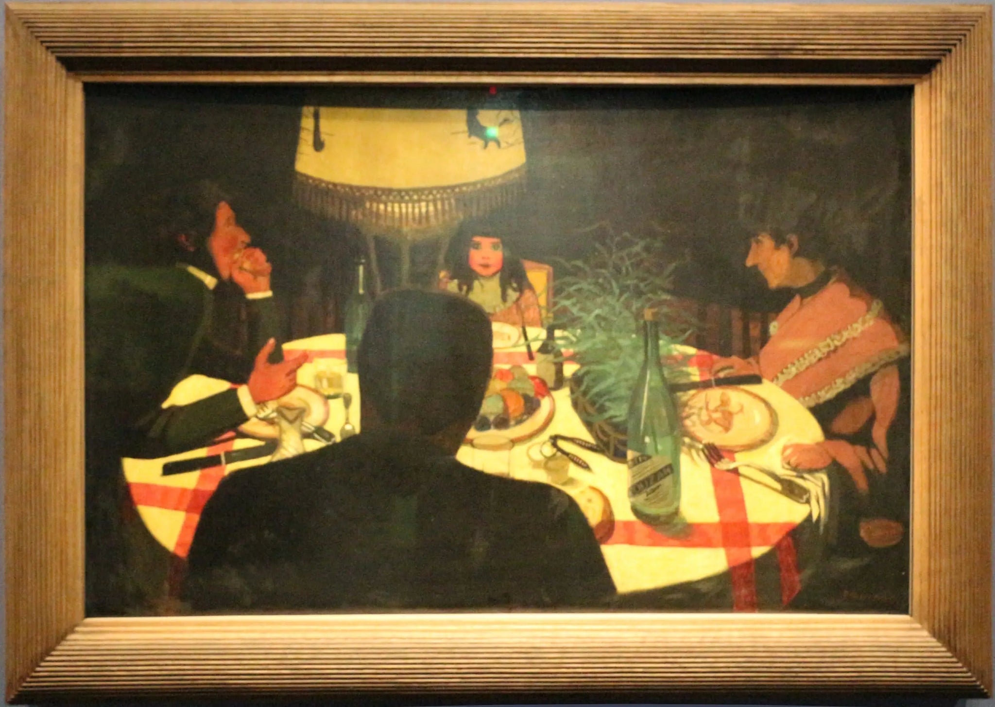 Le Dîner, effet de lampe - Félix Vallotton image 1 tableau peint à l’huile sur toile