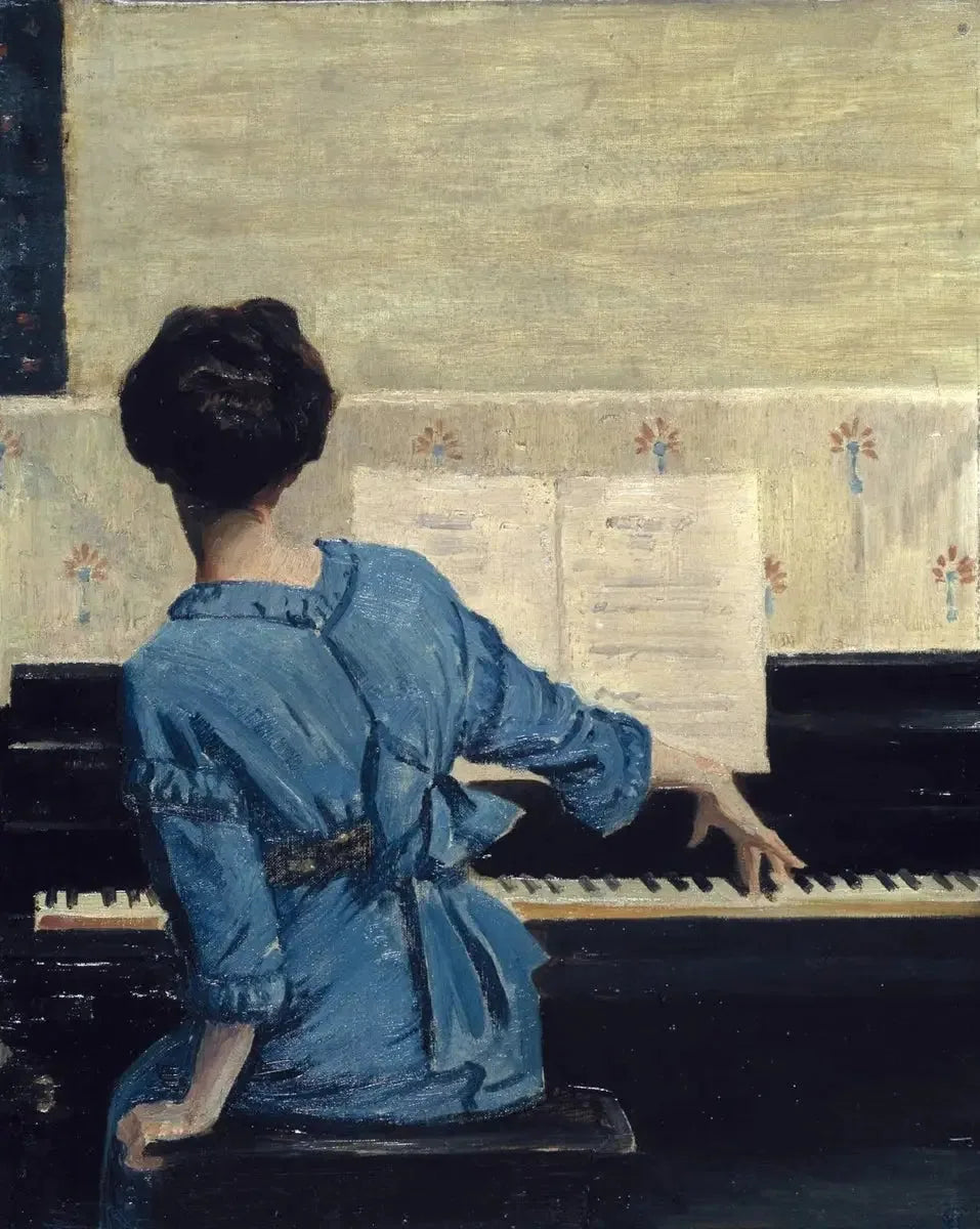 Le discours d'ouverture - William Merritt Chase image 1 reproduction artisanale de tableau