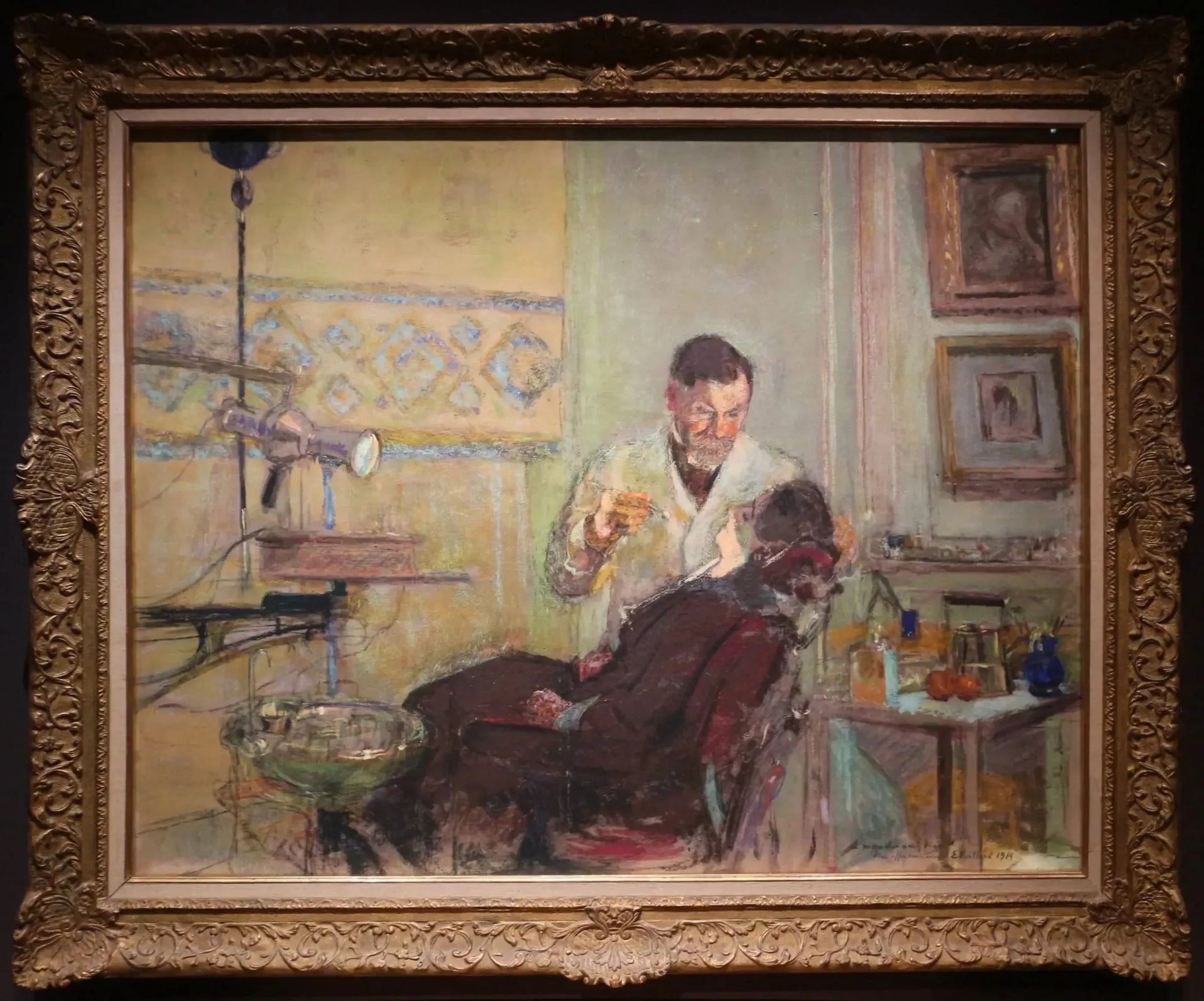 Le Docteur George Viau dans son cabinet dentaire - Édouard Vuillard image 1 copie peinte à la main à l’huile