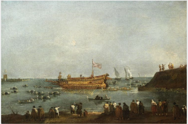 Le Doge épouse l'Adriatique - Francesco Guardi image 1 reproduction artisanale de tableau