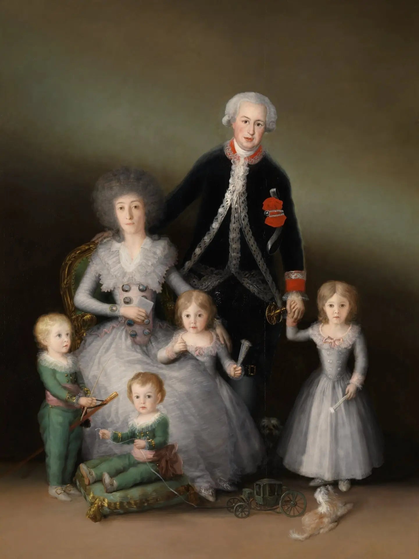Le Duc d'Osuna et ses enfants - Francisco de Goya image 1 reproduction artisanale de tableau