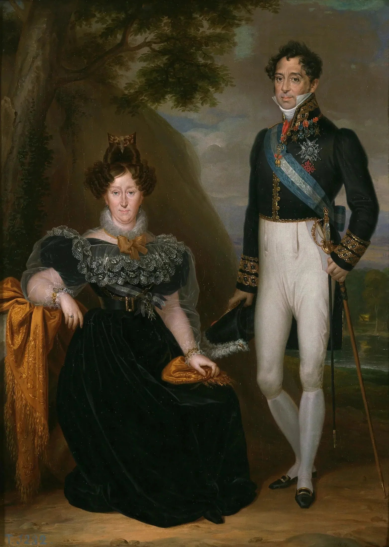 Le duc et la duchesse de San Fernando de Quiroga - Rafael Tejeo image 1 reproduction artisanale de tableau