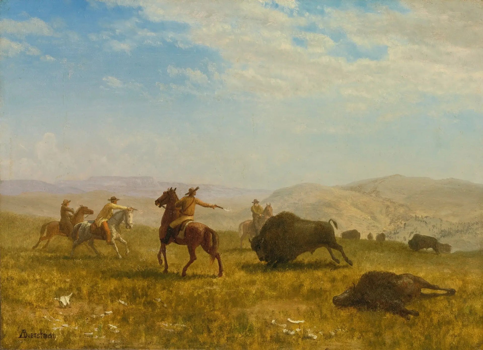 Le Far West - Albert Bierstadt image 1 copie peinte à la main à l’huile