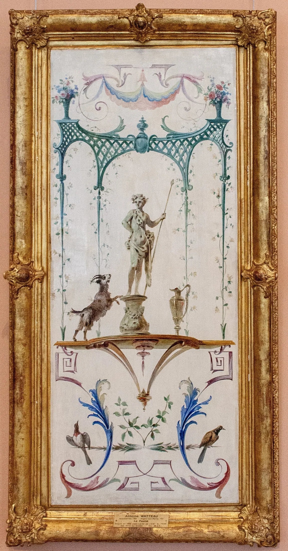 "Le Faune" - Antoine Watteau image 1 copie peinte à la main à l’huile