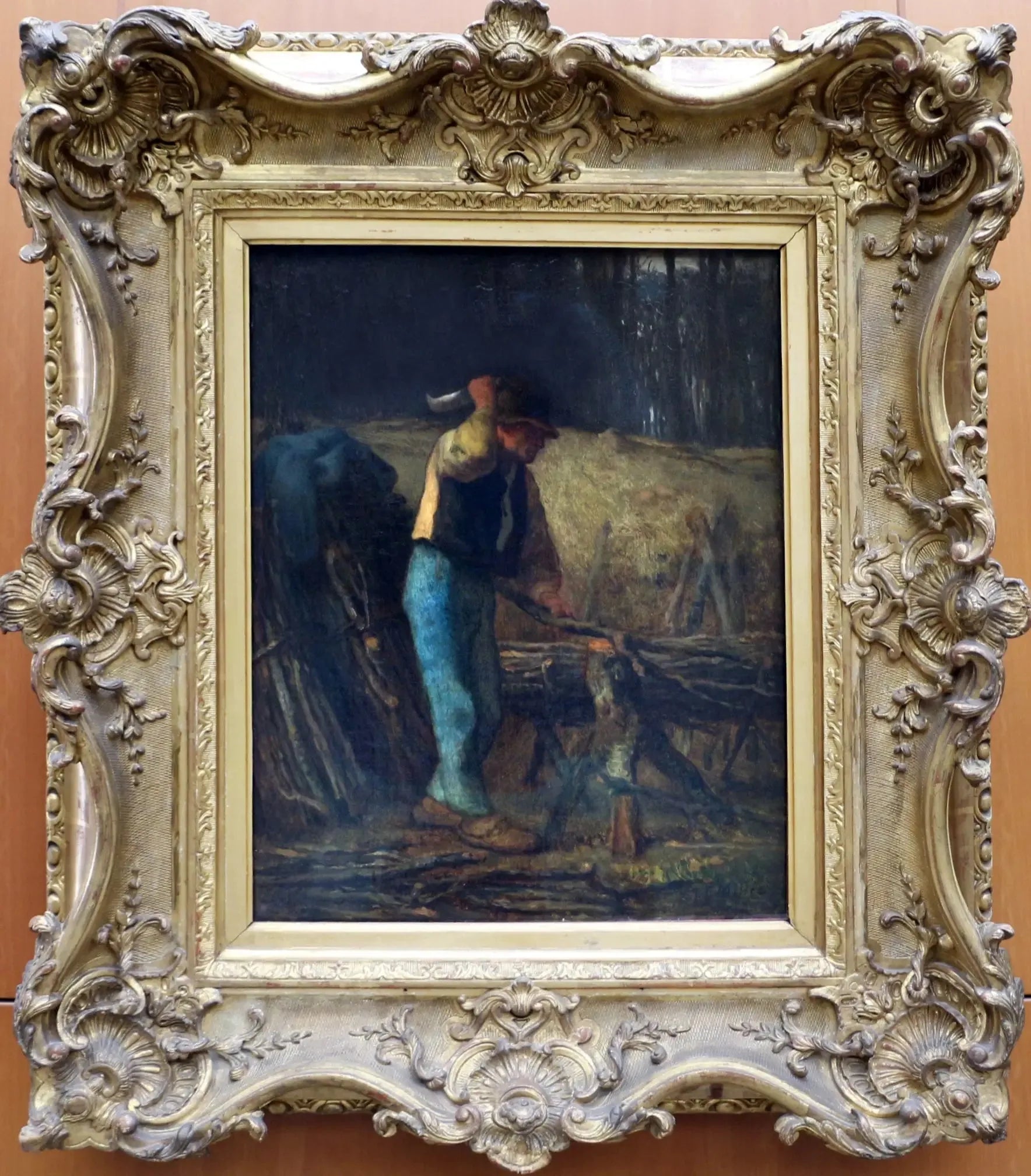 Le Fendeur de bois - Jean-François Millet image 1 reproduction de peinture à l’huile