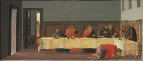 Le festin dans la maison de Simon - Sandro Botticelli image 1 tableau peint à l’huile sur toile
